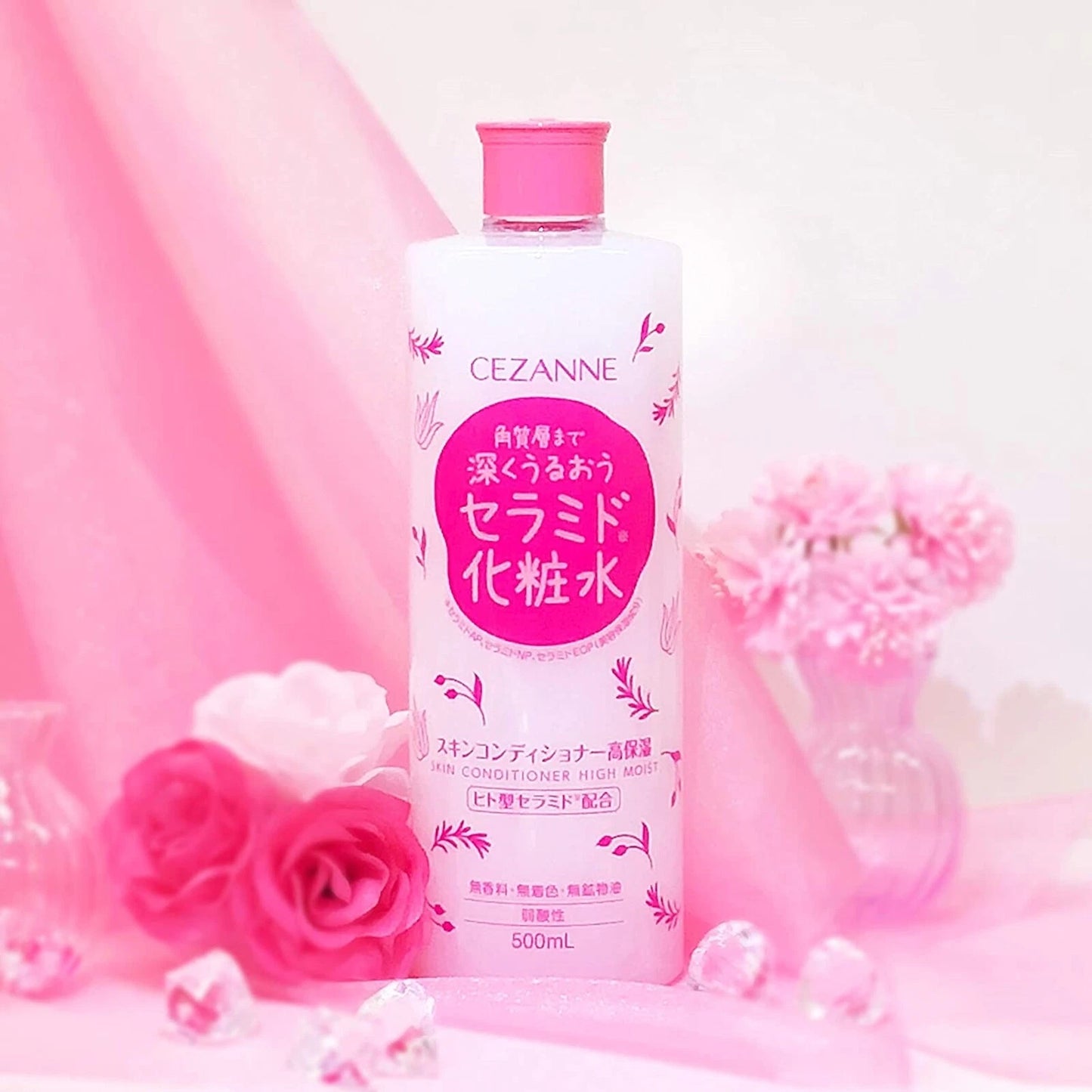 CEZANNE Skin Conditioner High Moist with Ceramide 500ml